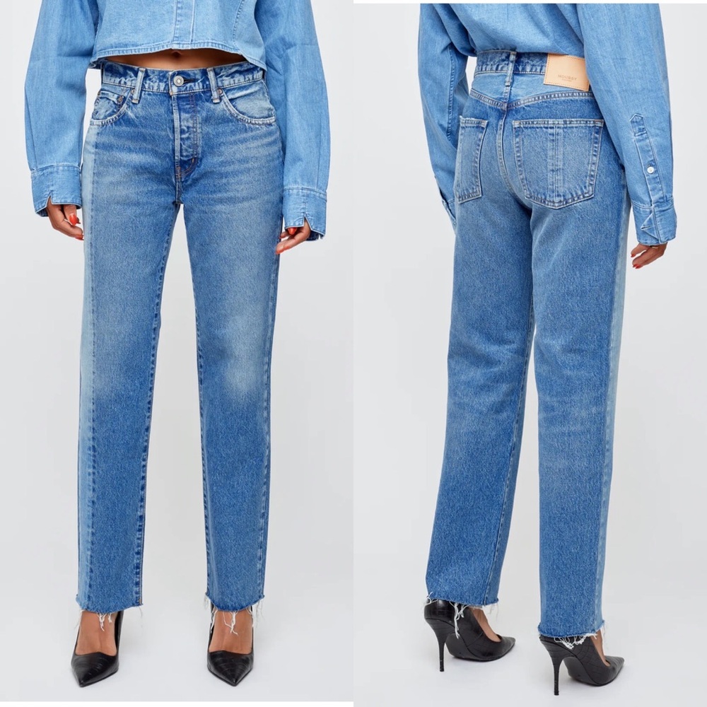 NWT Moussy Westchase Straight Jean in Blue